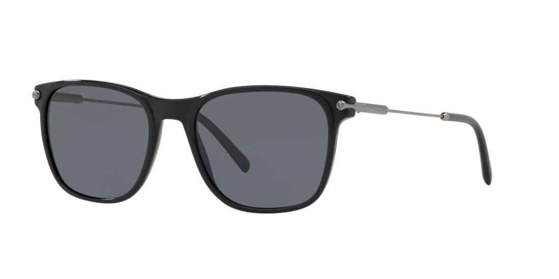 Bulgari Man BV7032 Diagono - Frame color: Black, Lens color: Grey-Black, Size 55-19/145