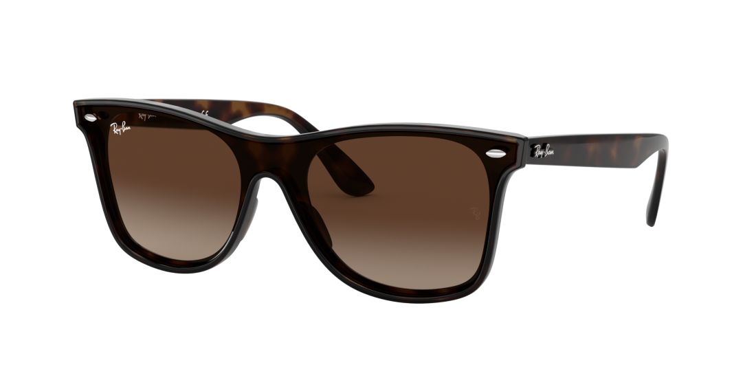 Ray Ban Unisex RB4440N BLAZE WAYFARER - Frame color: Tortoise, Lens color: Brown Gradient, Size 01-41/145