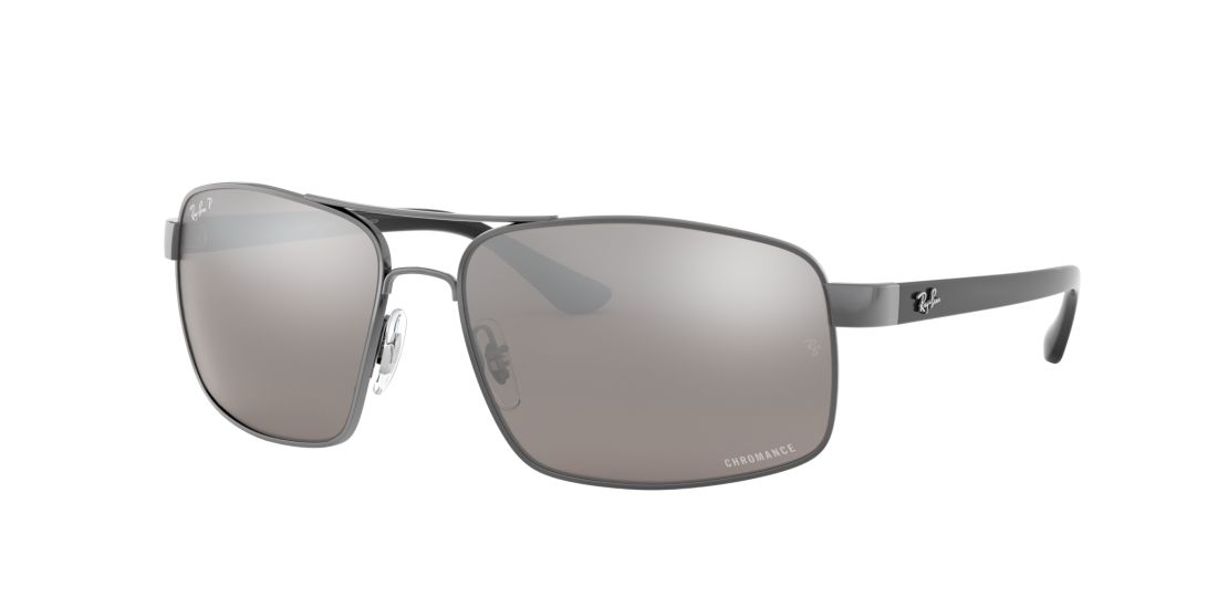 Ray Ban Man RB3604CH - Frame color: Gunmetal, Lens color: Silver, Size 62-15/130