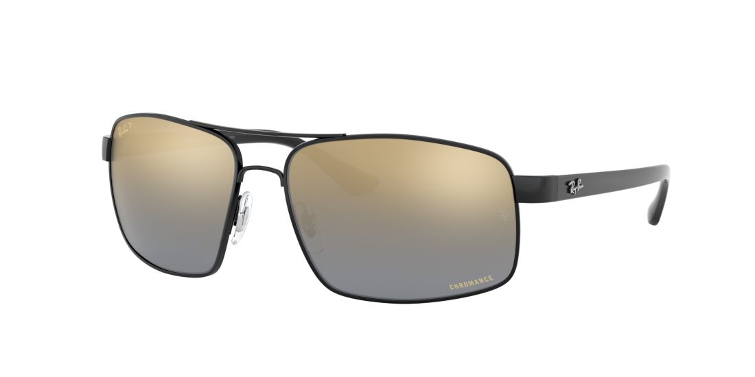 Ray Ban Man RB3604CH - Frame color: Black, Lens color: Blue/Brown Mirror Gradient Chromance Polarized, Size 62-15/130