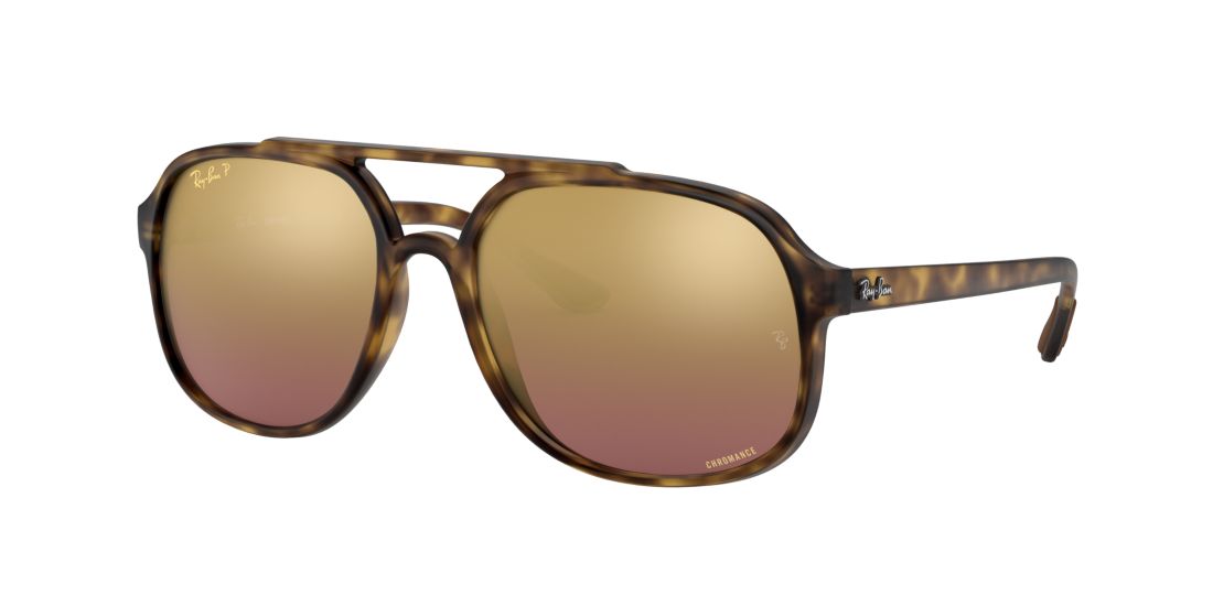 Ray Ban Man RB4312CH - Frame color: Tortoise, Lens color: Violet, Size 57-18/140