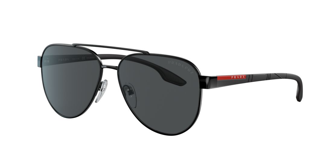 Shop Prada Linea Rossa Man Sunglasses Ps 54ts Lifestyle In Polar Grey