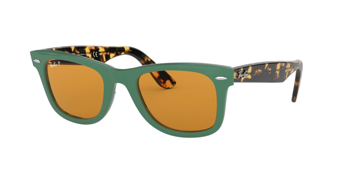 Ray Ban Standard Classic Wayfarer 50mm Polarized Sunglasses - Green In Polarized Yellow Classic