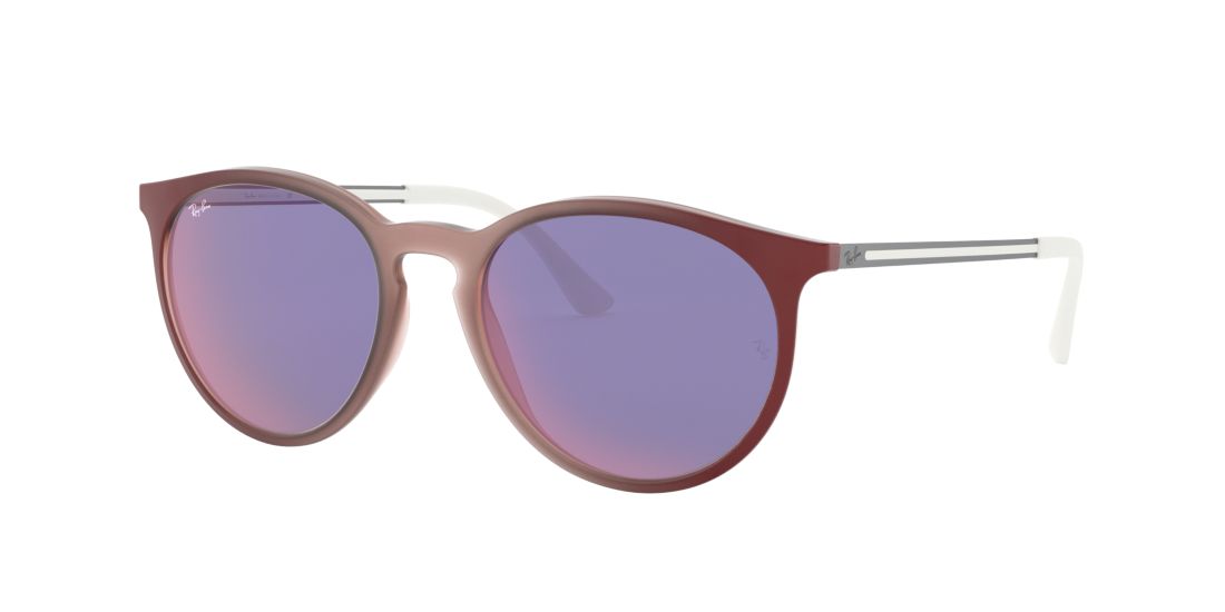 Ray Ban Unisex RB4274 - Frame color: Light Brown, Lens color: Violet, Size 53-18/145