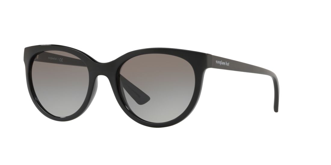 Sunglass Hut Collection Woman HU2011 - Frame color: Black, Lens color: Grey-Black, Size 53-19/140