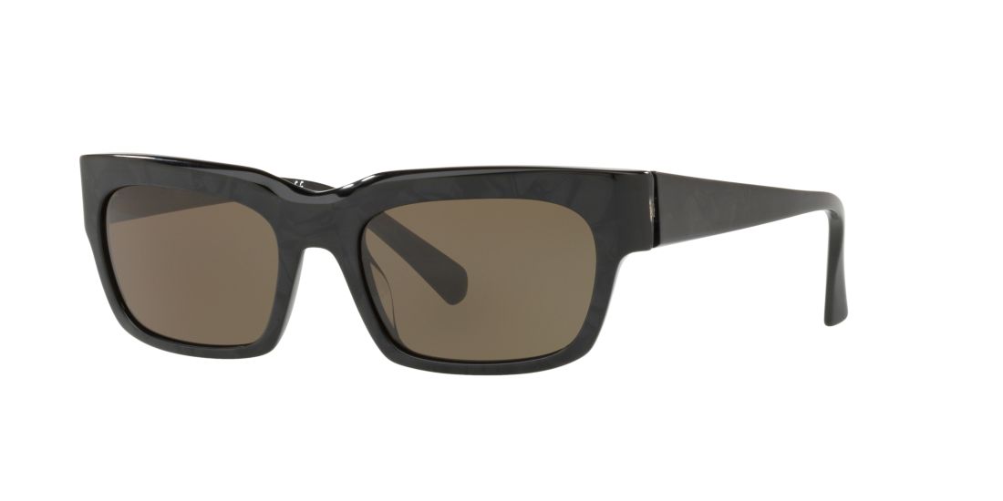 Alain Mikli Unisex A05042 - Frame color: Black, Lens color: Green, Size 54-19/140