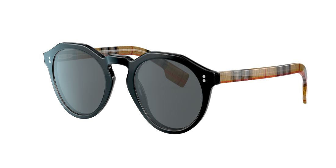 Burberry Man BE4280 - Frame color: Black, Lens color: Grey-Black, Size 48-22/145