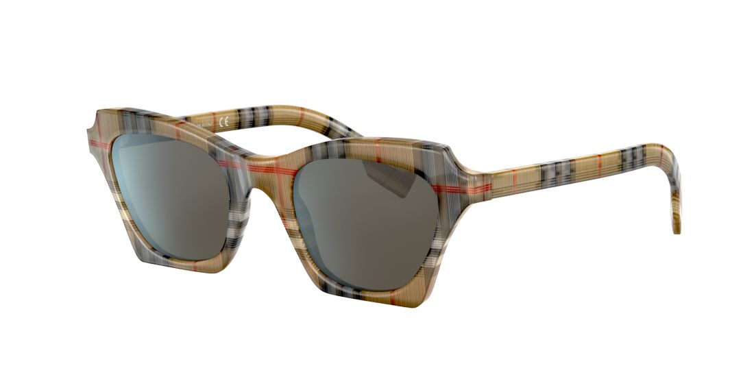 Burberry Woman BE4283 - Frame color: Multicolor, Lens color: Grey-Black, Size 49-21/140