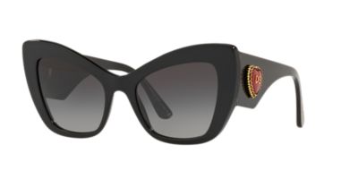 Dolce & Gabbana DG4349 54 Grey-Black & Black Sunglasses | Sunglass Hut USA