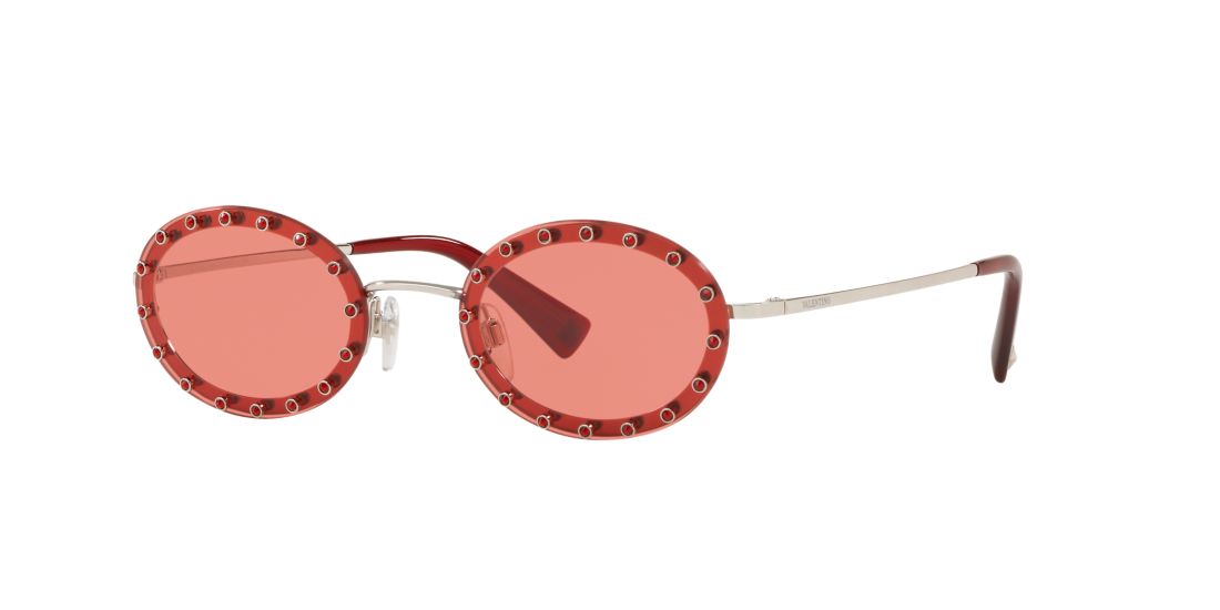 Valentino Woman VA2027 - Frame color: Red, Lens color: Pink, Size 51-19/135