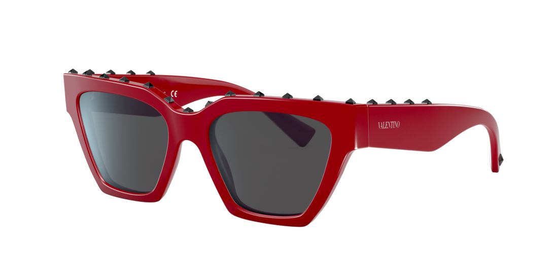 Valentino Woman VA4046 - Frame color: Red, Lens color: Grey-Black, Size 53-18/140