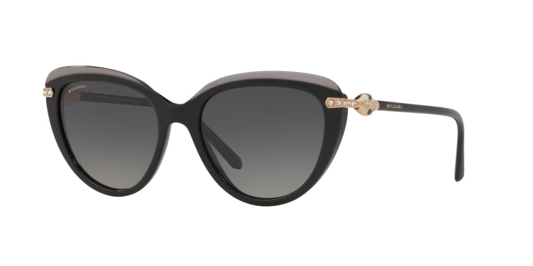 Bulgari Woman BV8211B Serpenti - Frame color: Grey, Lens color: Grey-Black, Size 55-18/140