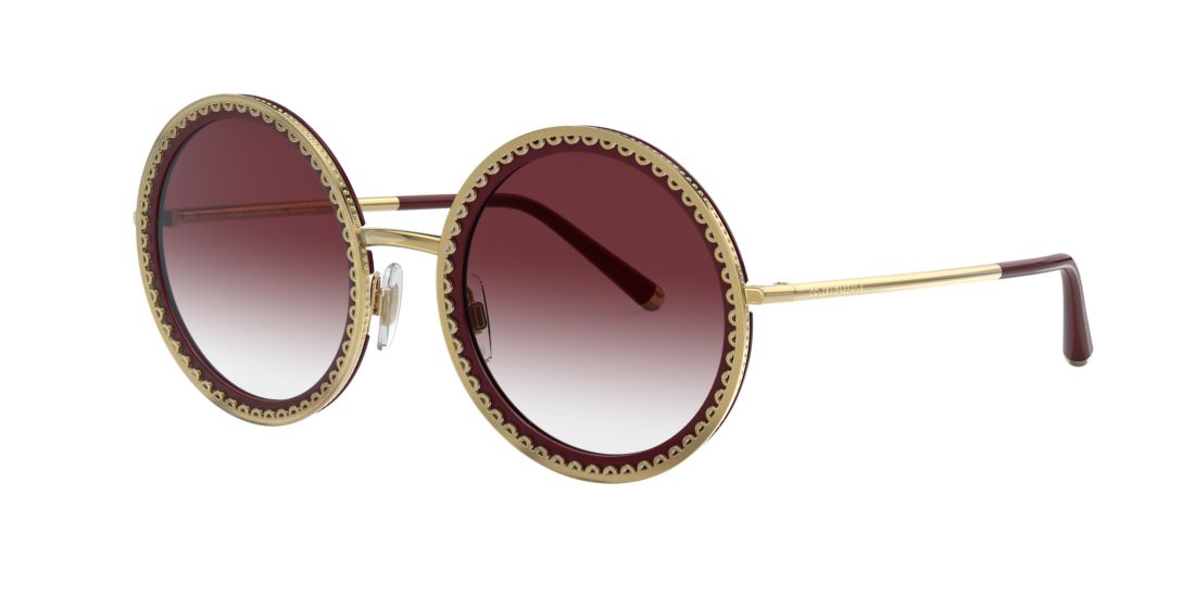 Dolce And Gabbana Woman DG2211 - Frame color: Yellow, Lens color: Violet, Size 53-24/140