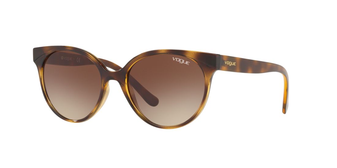 Vogue Eyewear Woman VO5246S - Frame color: Tortoise, Lens color: Brown, Size 53-17/140