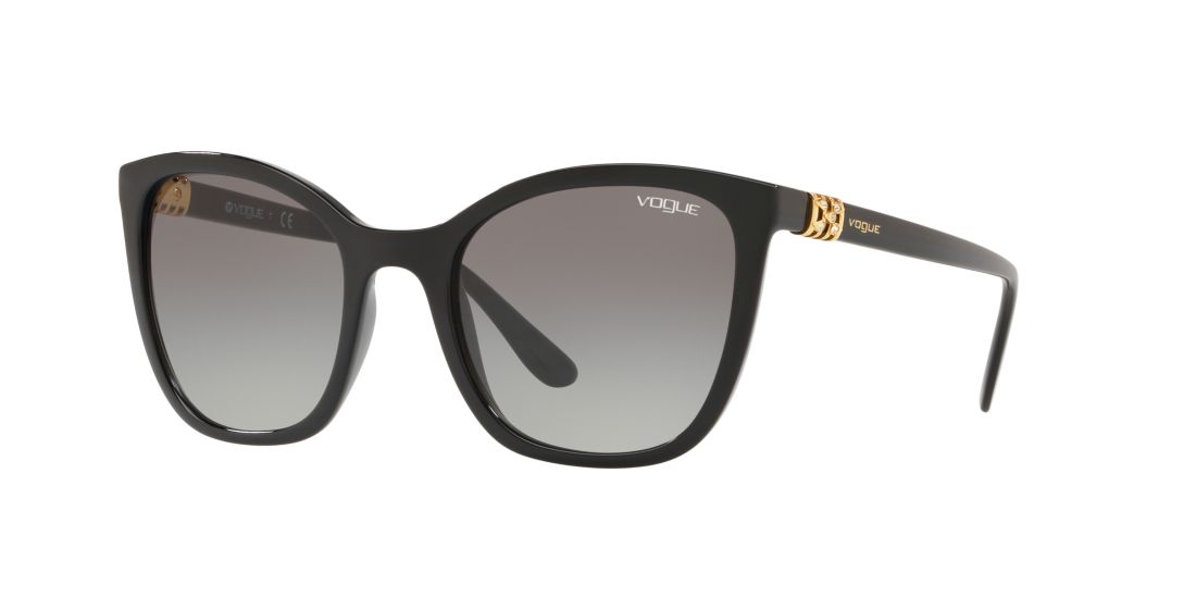 Vogue Eyewear Woman VO5243SB - Frame color: Black, Lens color: Grey-Black, Size 53-21/140