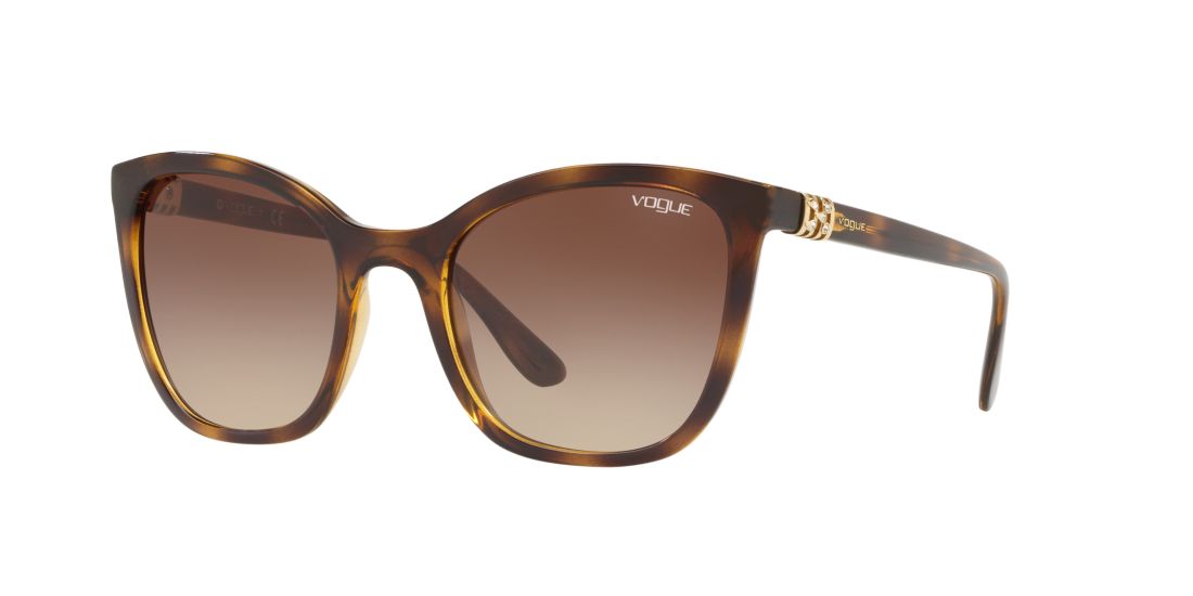 Vogue Eyewear Woman VO5243SB - Frame color: Tortoise, Lens color: Brown, Size 53-21/140