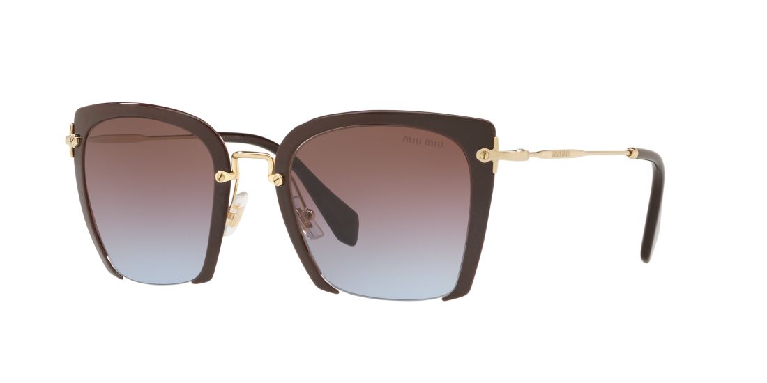 Miu Miu Woman MU 52RS - Frame color: Brown, Lens color: Brown, Size 52-24/140