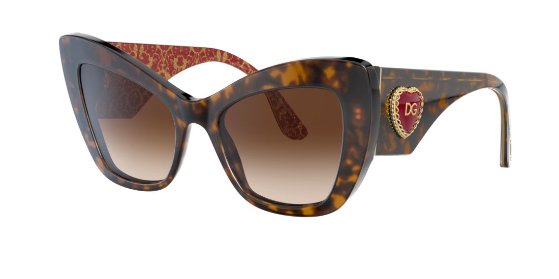 Dolce And Gabbana Woman DG4349 - Frame color: Tortoise, Lens color: Brown, Size 54-20/140