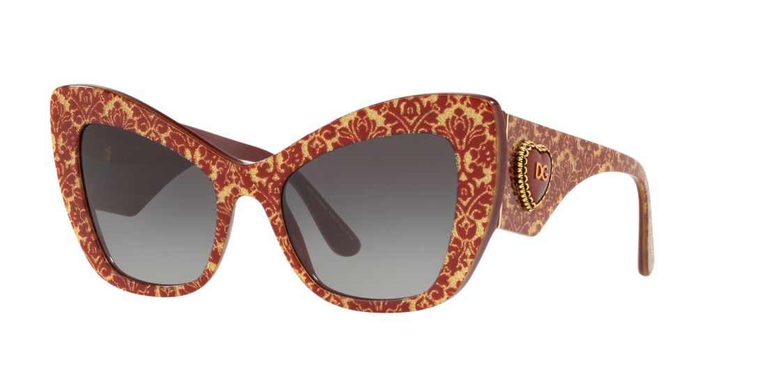 Dolce And Gabbana Woman DG4349 - Frame color: Multicolor, Lens color: Grey-Black, Size 54-20/140