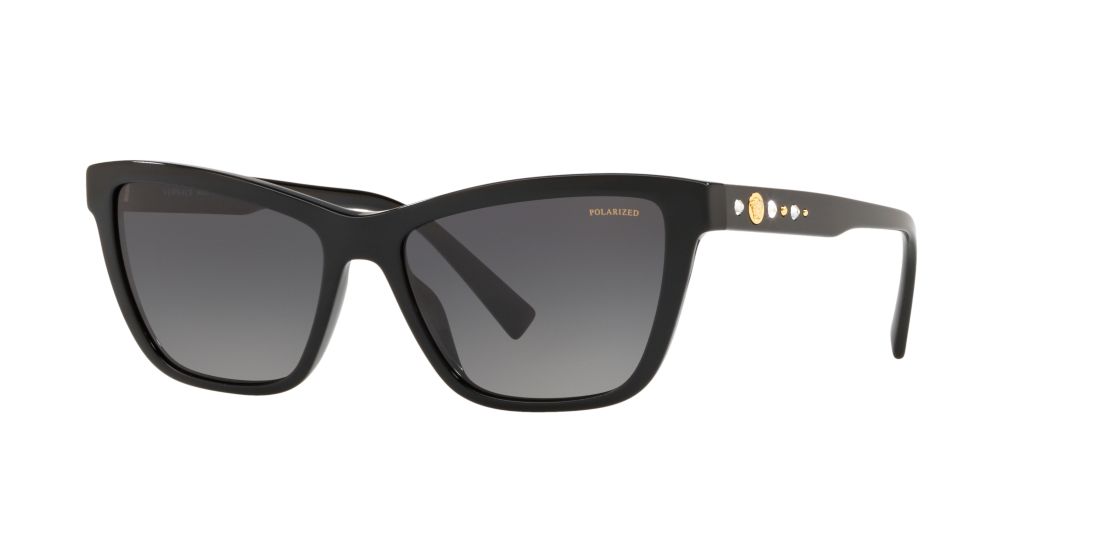 Versace Woman VE4354B - Frame color: Black, Lens color: Grey-Black, Size 55-16/140