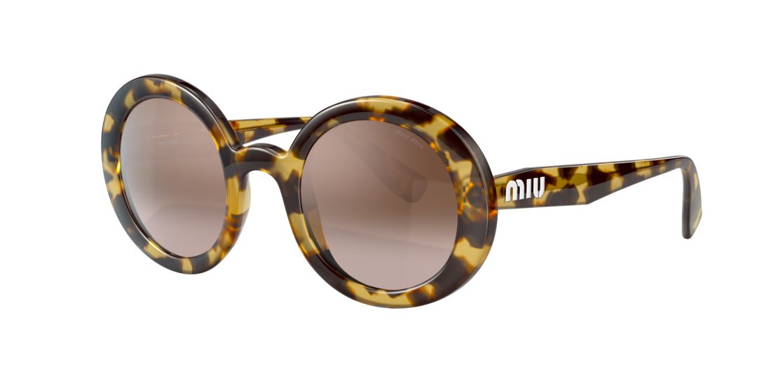 Miu Miu Woman MU 06US - Frame color: Tortoise, Lens color: Brown, Size 48-25/140