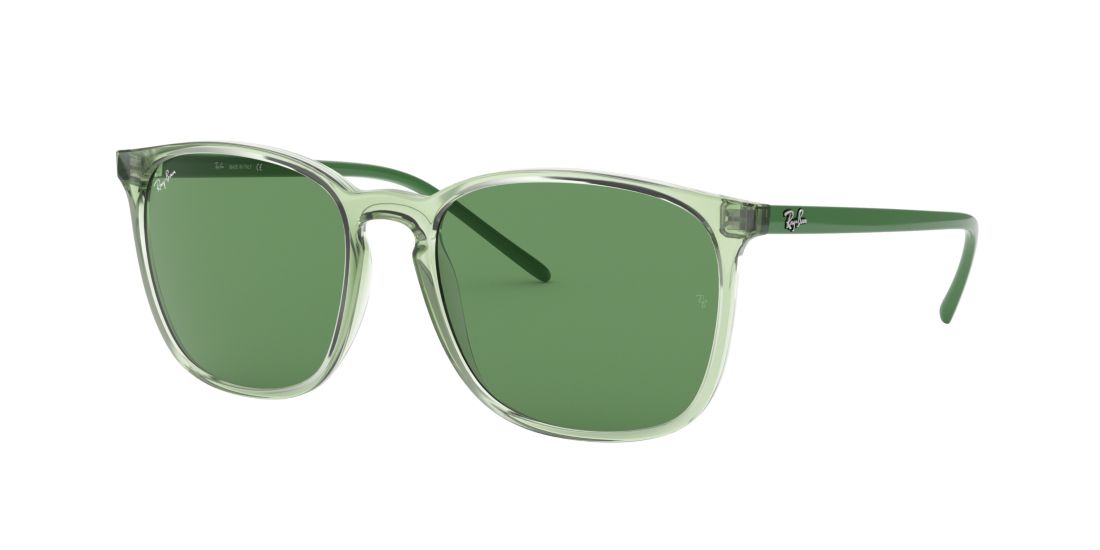 Ray Ban Man RB4387 - Frame color: Green, Lens color: Green, Size 56-18/145