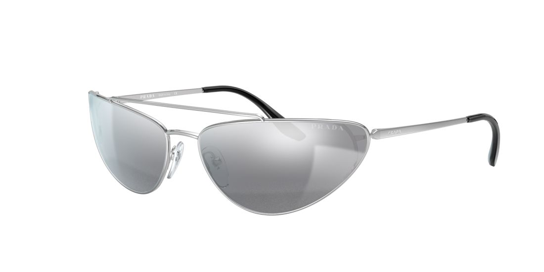 Prada Woman PR 62VS - Frame color: Silver, Lens color: Silver, Size 66-16/130