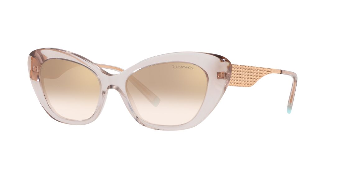 Tiffany Co Woman TF4158 Tiffany Diamond Point - Frame color: Pink, Lens color: Gold, Size 54-17/140