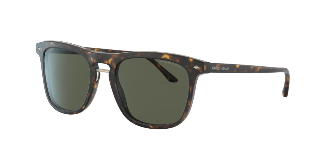 Giorgio Armani Man AR8107 - Frame color: Tortoise, Lens color: Green, Size 53-20/145