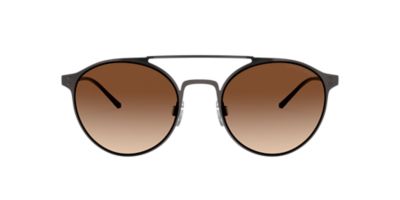 Giorgio Armani AR6089 54 Brown & Black Sunglasses | Sunglass Hut USA
