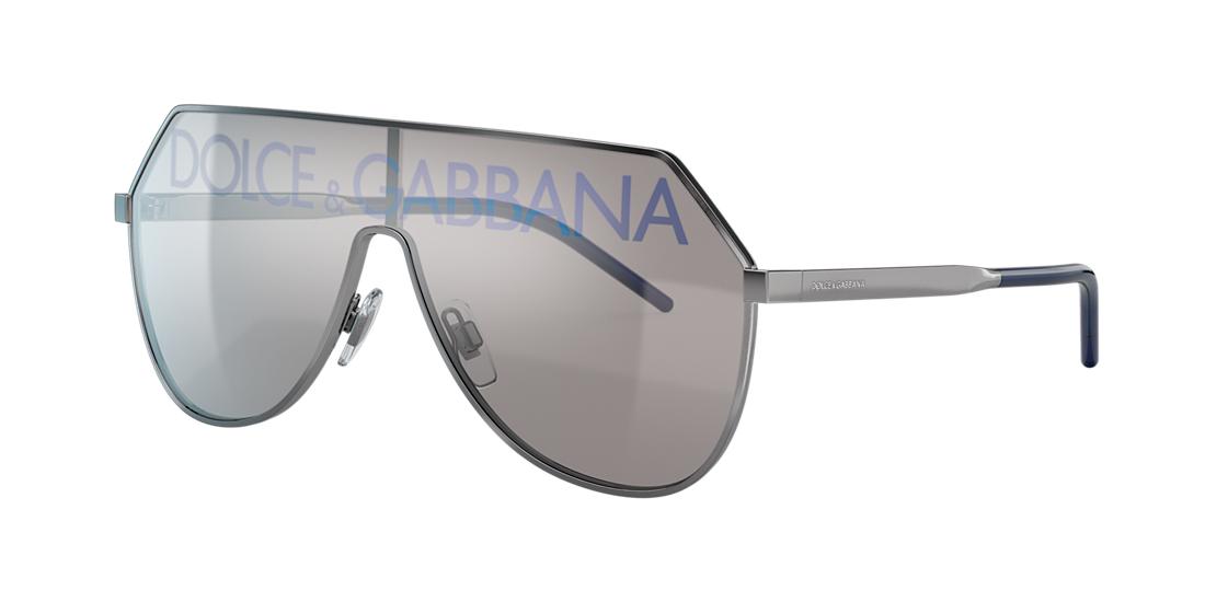 Dolce And Gabbana Man DG2221 - Frame color: Gunmetal, Lens color: Silver, Size 01-38/145 Dolce And Gabbana Man DG2221 - Frame color: Gunmetal, Lens color: Silver, Size 01-38/145
