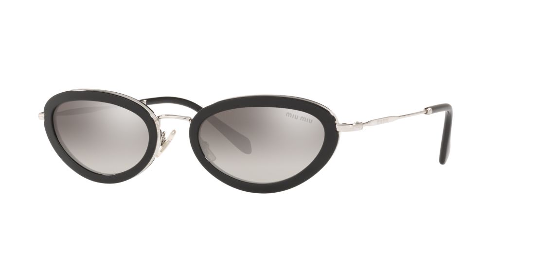 Miu Miu Woman MU 58US - Frame color: Black, Lens color: Grey-Black, Size 54-22/140