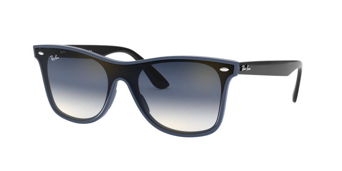 Ray Ban Unisex RB4440N BLAZE WAYFARER - Frame color: Blue, Lens color: Blue, Size 01-41/145