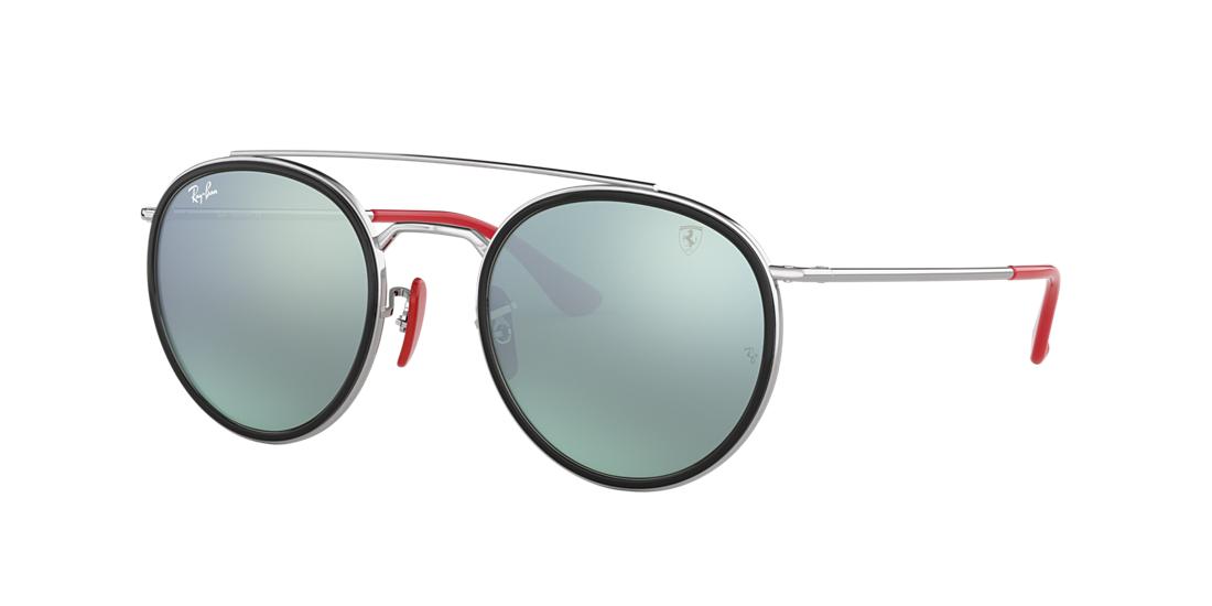 Shop Ray Ban Ray In Silver Flash