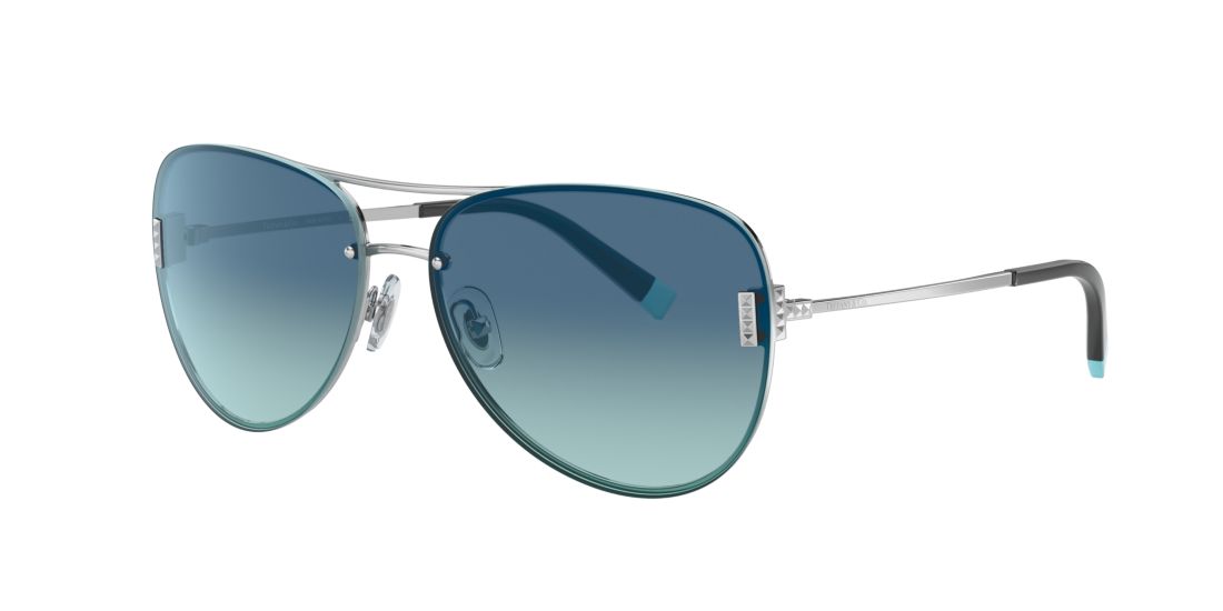 Tiffany Co Woman TF3066 Tiffany T - Frame color: Tortoise, Lens color: Blue, Size 62-15/135