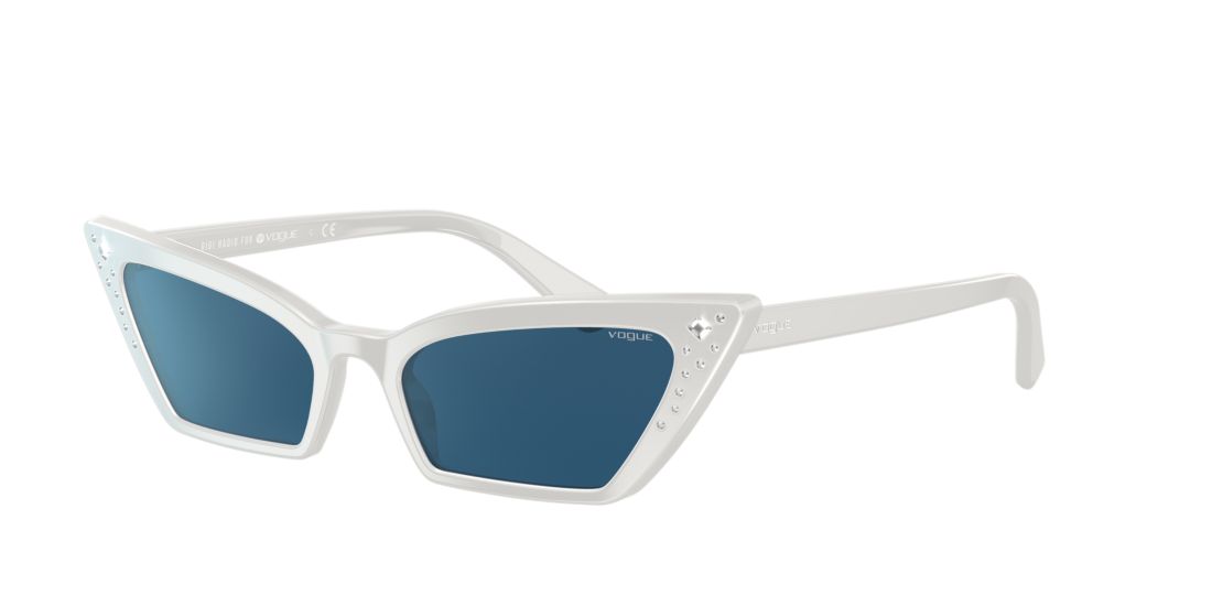 Vogue Eyewear Woman VO5282SB Gigi Hadid x Vogue Eyewear - Frame color: White, Lens color: Blue, Size 54-18/140