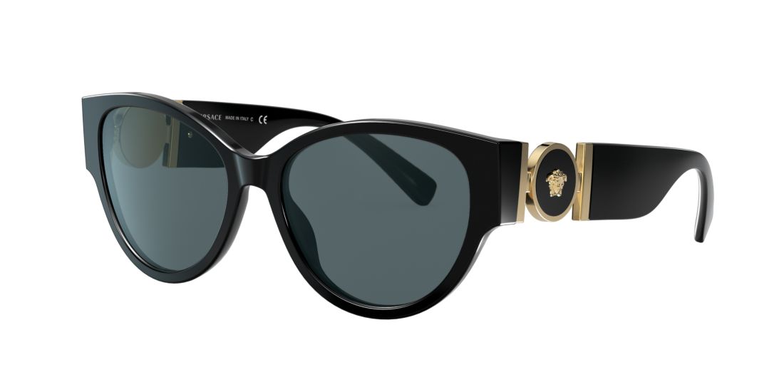 Versace Woman VE4368 - Frame color: Black, Lens color: Grey-Black, Size 56-17/140