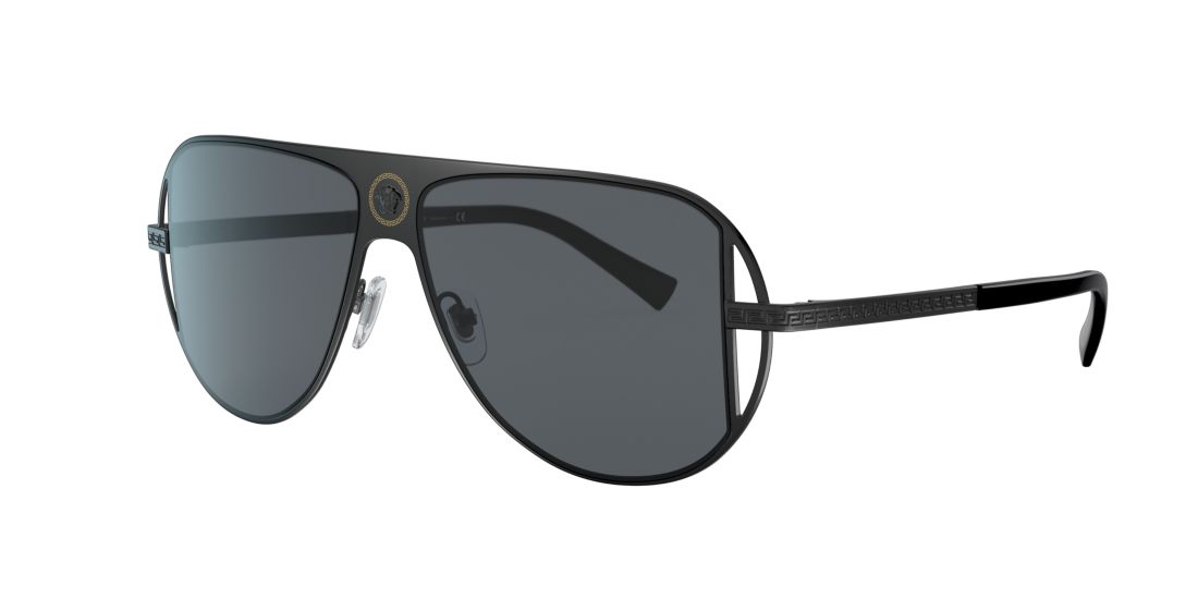 Versace Man VE2212 - Frame color: Silver, Lens color: Grey-Black, Size FA-LS/140