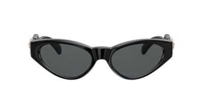 Versace VE4373 54 Grey-Black & Gold Sunglasses | Sunglass Hut USA