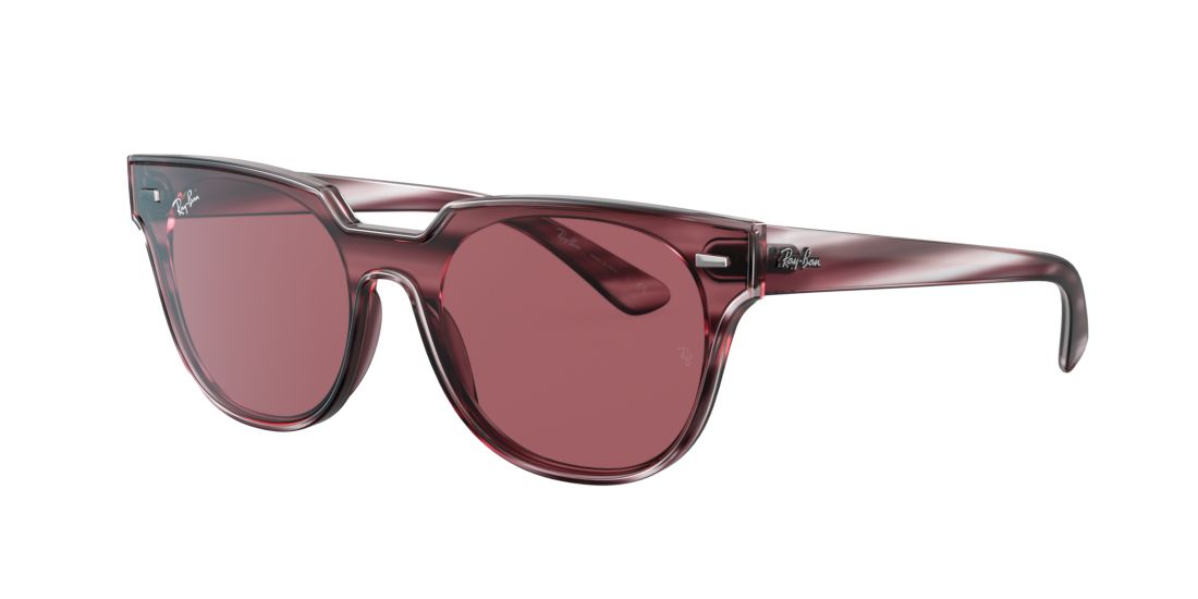 Ray Ban Unisex RB4368N BLAZE METEOR - Frame color: Tortoise, Lens color: Violet, Size 01-39/145