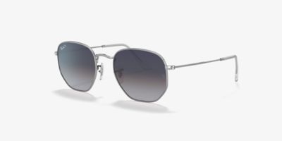 ray ban hexagonal silver df7f06