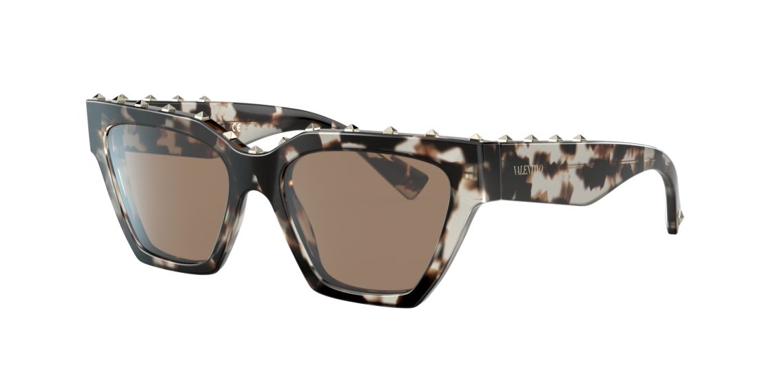 Buy Cheap Valentino Woman VA4046 – Frame color: Black, Lens color: Brown, Size FA-LS/140