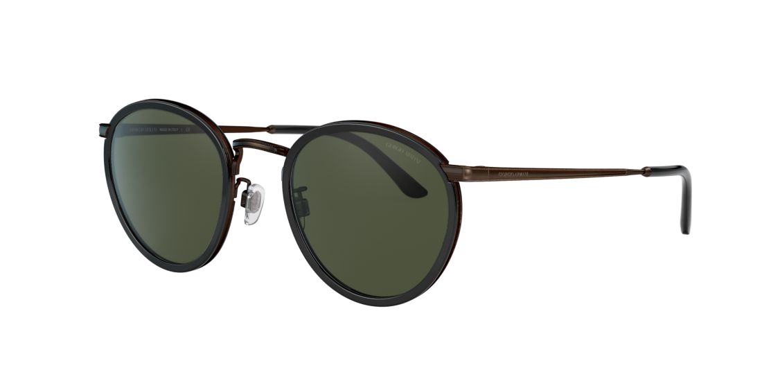 Shop Giorgio Armani Man Sunglass Ar 101m In Green