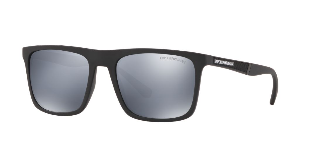 Emporio Armani Man EA4097 - Frame color: Matte Black, Lens color: Silver