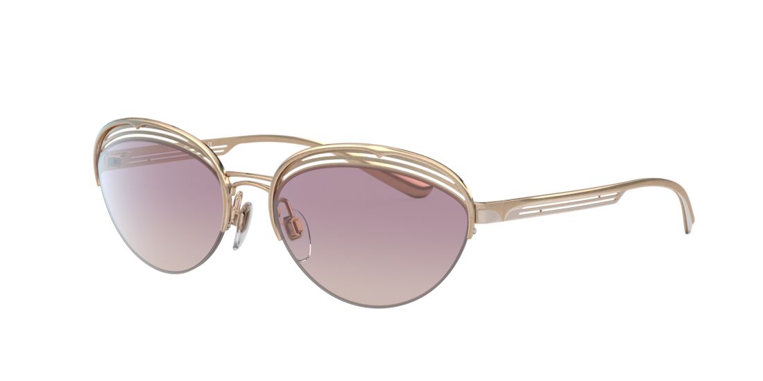 Bulgari Woman BV6131 B.Zero1 - Frame color: Pink Gold, Lens color: Brown Gradient