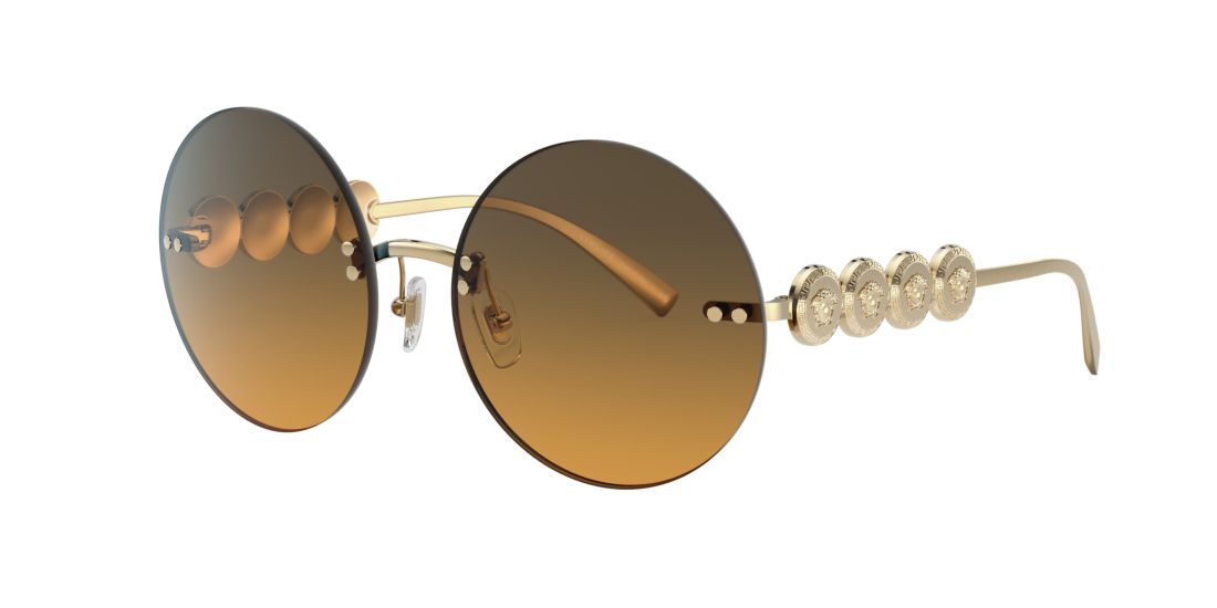 Versace Woman VE2214 - Frame color: Gold, Lens color: Orange