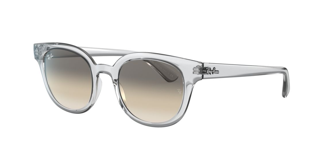 Ray Ban Unisex RB4324 - Frame color: Transparent, Lens color: Grey-Black, Size 50-21/150