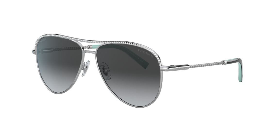 Tiffany Co Woman TF3062 Tiffany Diamond Point - Frame color: Silver, Lens color: Grey-Black