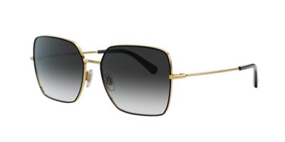Dolce & Gabbana DG2242 Grey-Black & Gold Sunglasses | Sunglass Hut USA