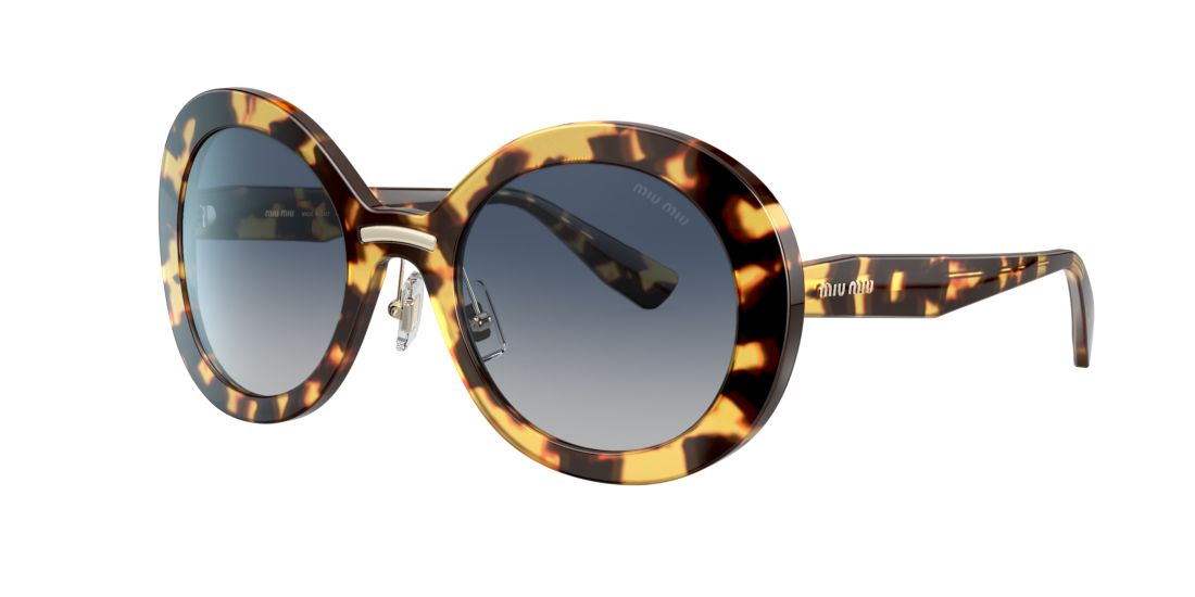 Miu Miu Woman MU 04VS - Frame color: Tortoise, Lens color: Blue Gradient